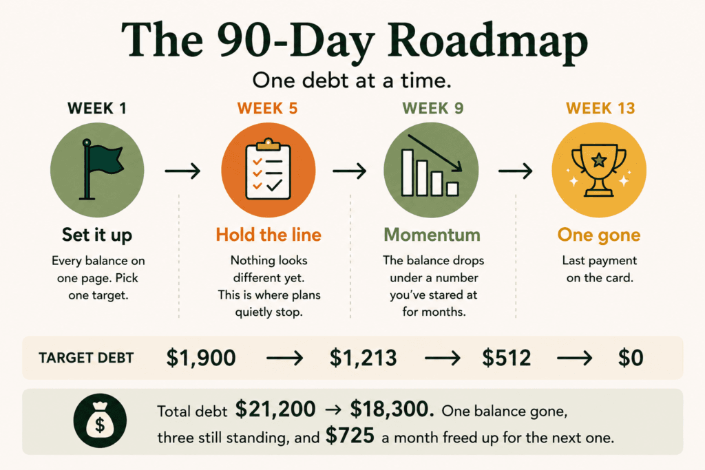 90-day debt payoff